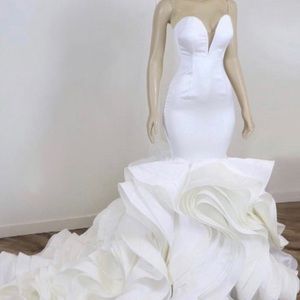 COPY - Light Tan ivory Made for a princess mermaid wedding dress